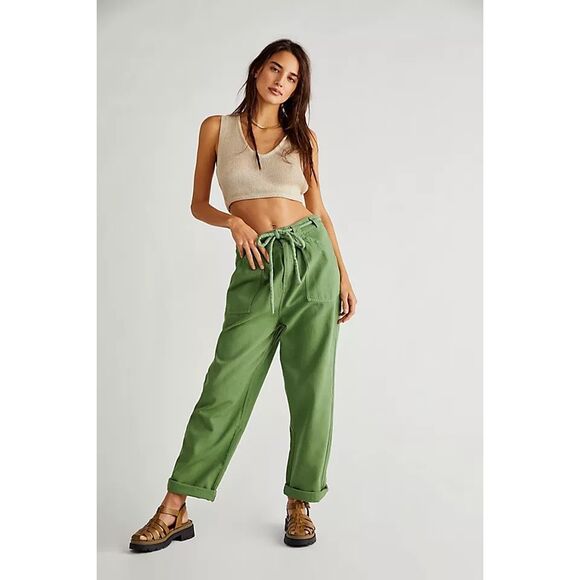 Free People lights down straight leg pants with turn ups - Picture 7 of 9